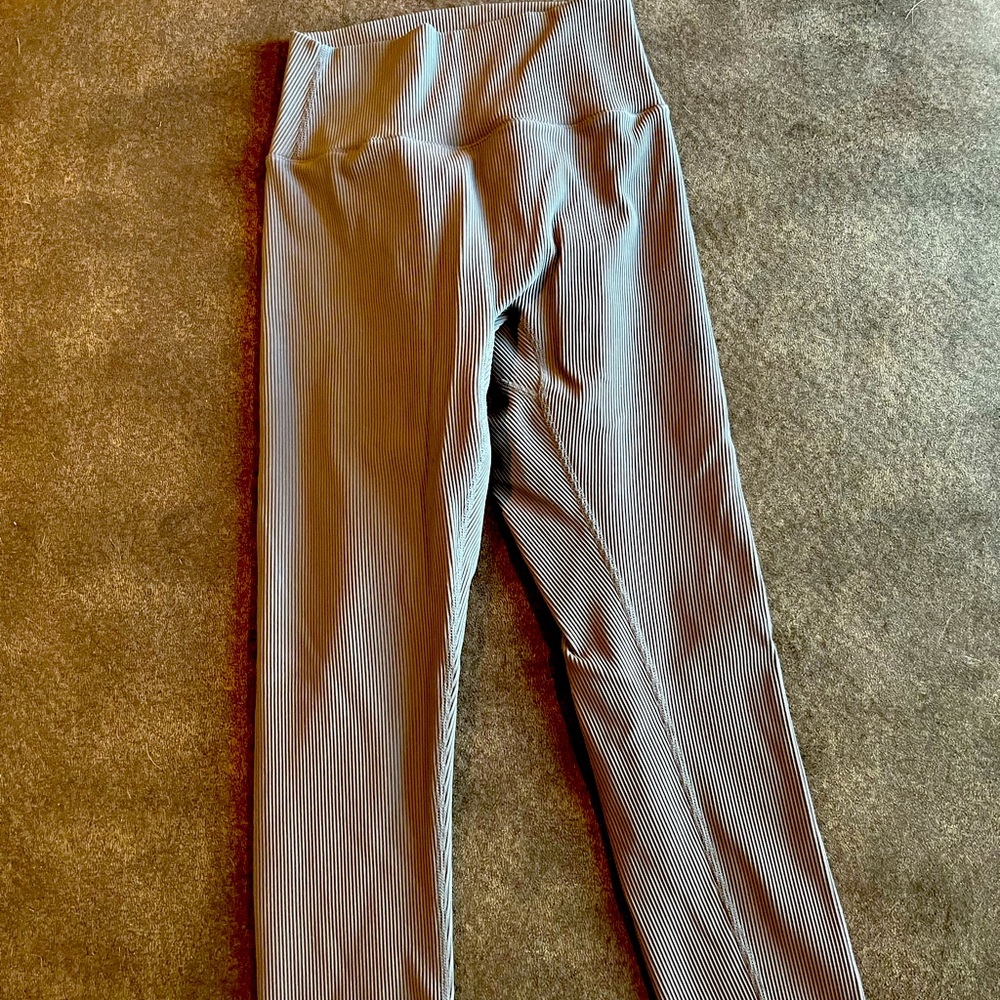 Buff Bunny Material Girl Ribbed Leggings (small;dark grey)